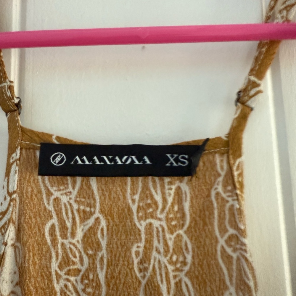 Manaola Mustard and White Patterned Jumpsuit - Picture 2 of 2